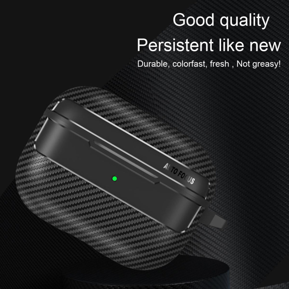 Etui Techsuit CarbonFiber do Apple AirPods Pro 3, Czarne