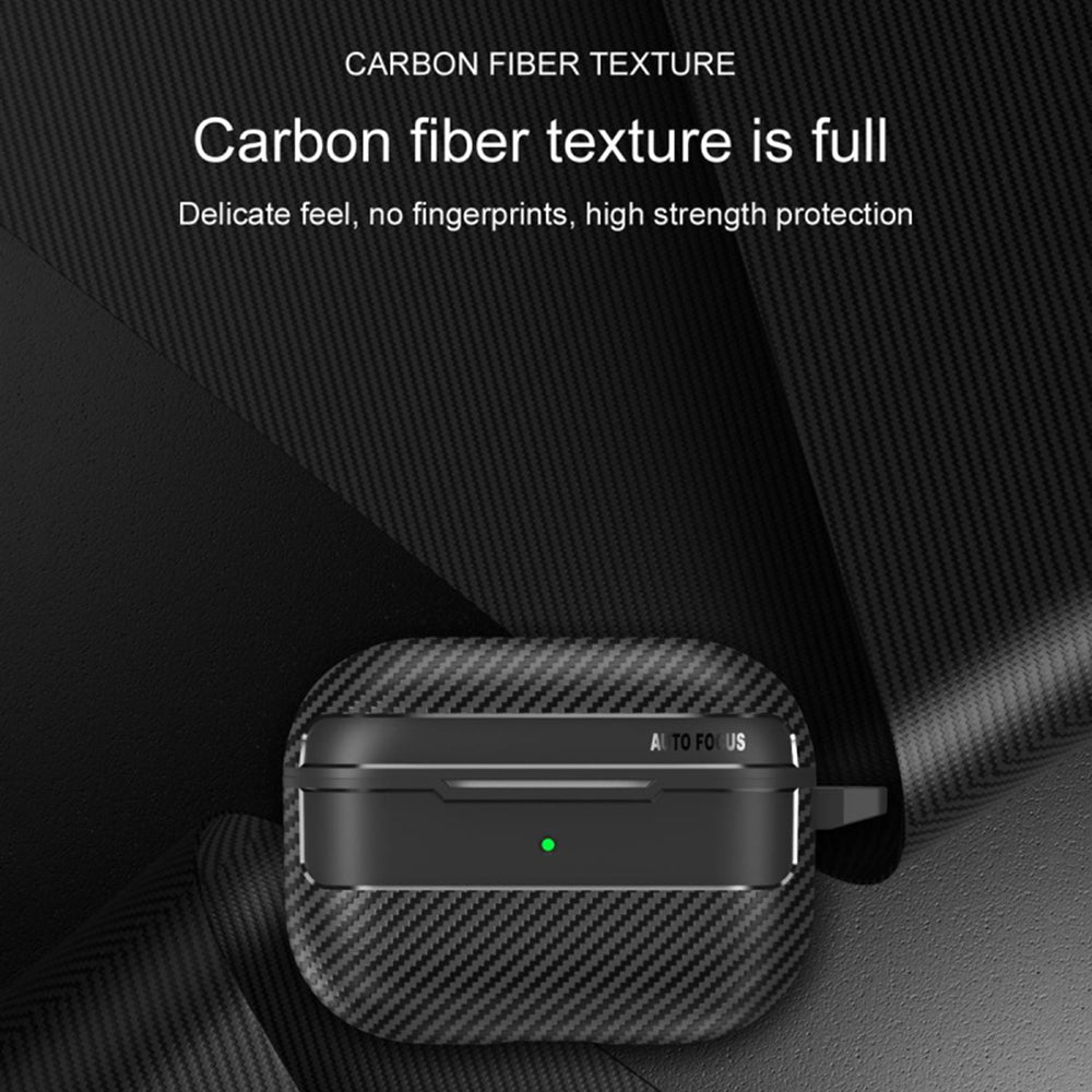 Etui Techsuit CarbonFiber do Apple AirPods Pro 3, Czarne