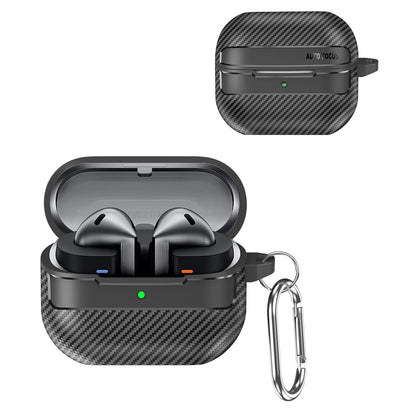 Etui Techsuit CarbonFiber do Samsung Galaxy Buds3 FE / Buds3 Pro / Buds3, czarne