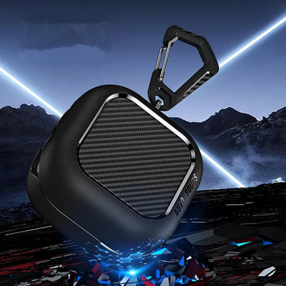 Etui Techsuit CarbonFiber do Samsung Galaxy Buds4 / Buds4 Pro, czarne