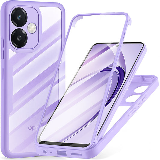 Etui na Oppo A3 4G / A3 5G, Techsuit, ColorVerse 360, Fioletowy