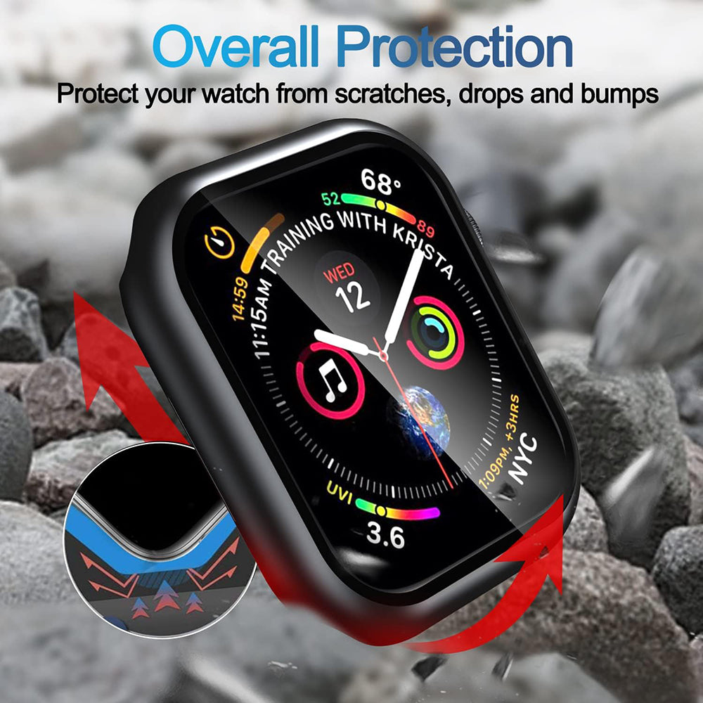 Etui Techsuit Defense360 Pro do Apple Watch 7 45mm Series, czarne