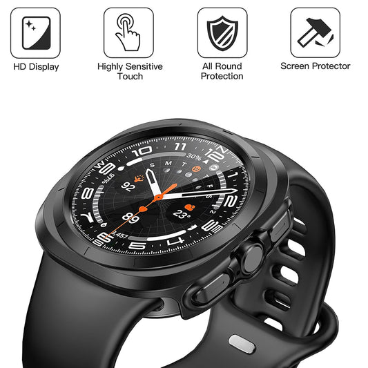 Techsuit Defense360 Pro Case for Samsung Galaxy Watch Ultra, Black
