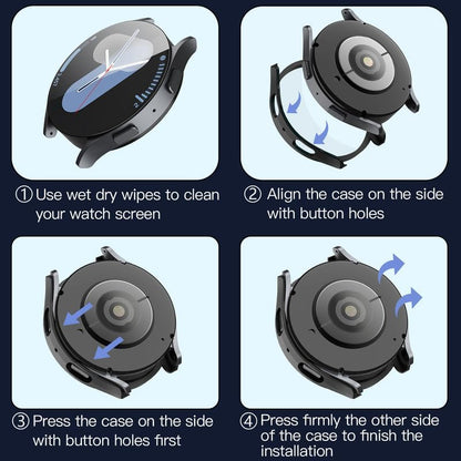 Etui Techsuit Defense360 Pro do Samsung Galaxy Watch7 44mm, czarne