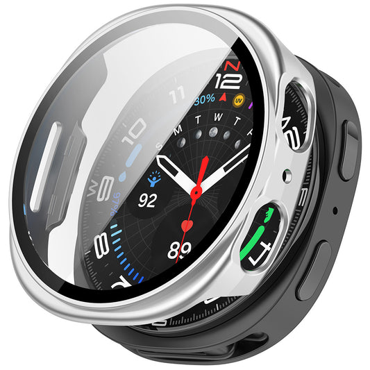 Etui Techsuit Defense360 Pro do Samsung Galaxy Watch9 / Watch8 44mm, Srebrne