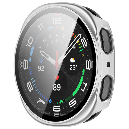 Etui Techsuit Defense360 Pro do Samsung Galaxy Watch9 / Watch8 44mm, Srebrne
