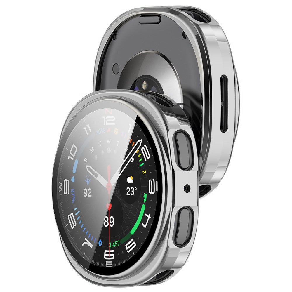 Etui Techsuit Defense360 Pro do Samsung Galaxy Watch9 / Watch8 44mm, Srebrne