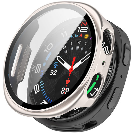 Etui Techsuit Defense360 Pro do Samsung Galaxy Watch8 44mm, Perłowo Srebrne