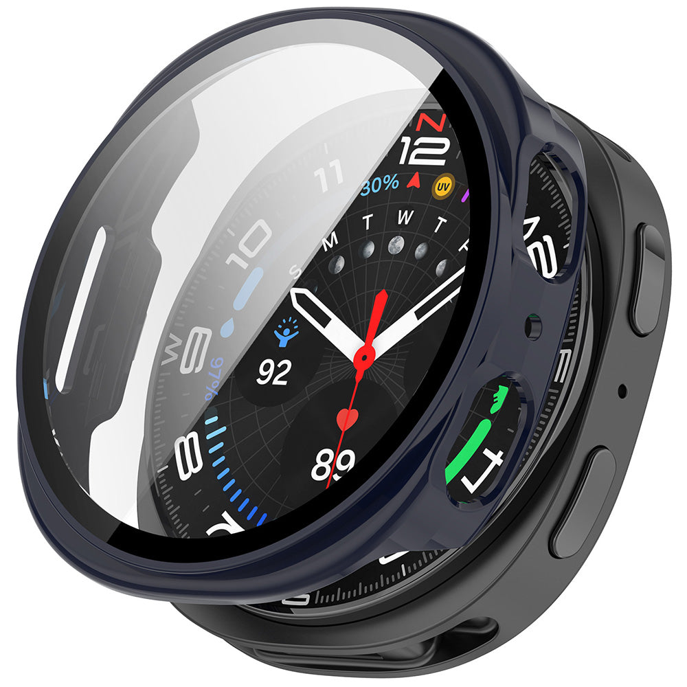 Etui Techsuit Defense360 Pro do Samsung Galaxy Watch8 44mm, Granatowe