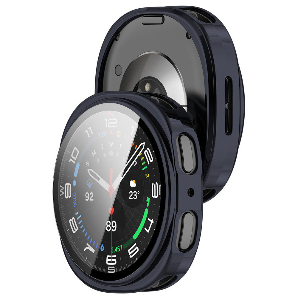 Etui Techsuit Defense360 Pro do Samsung Galaxy Watch8 44mm, Granatowe