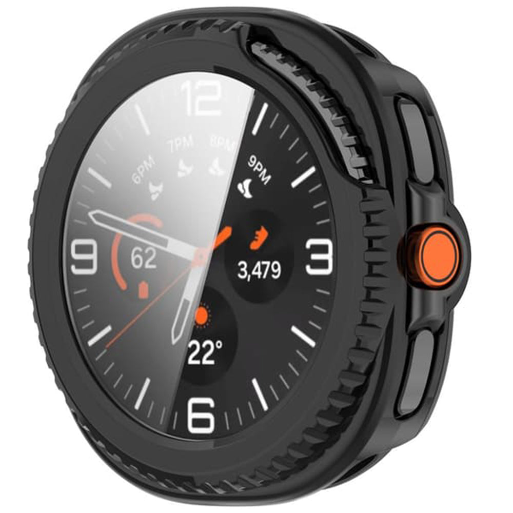 Techsuit Defense360 Pro Case for Samsung Galaxy Watch8 Classic, Matte Black
