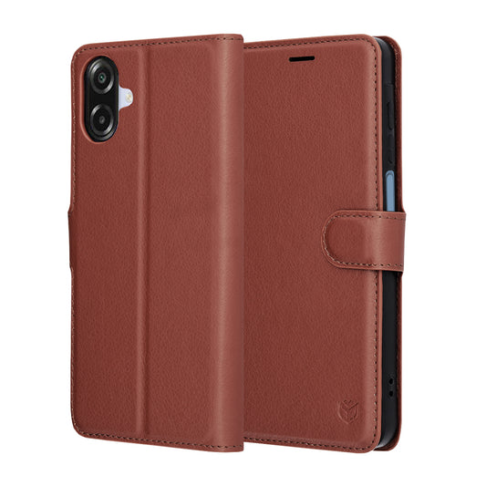 Etui na Samsung Galaxy A07 4G A075, Techsuit, Leather Folio, Brązowe