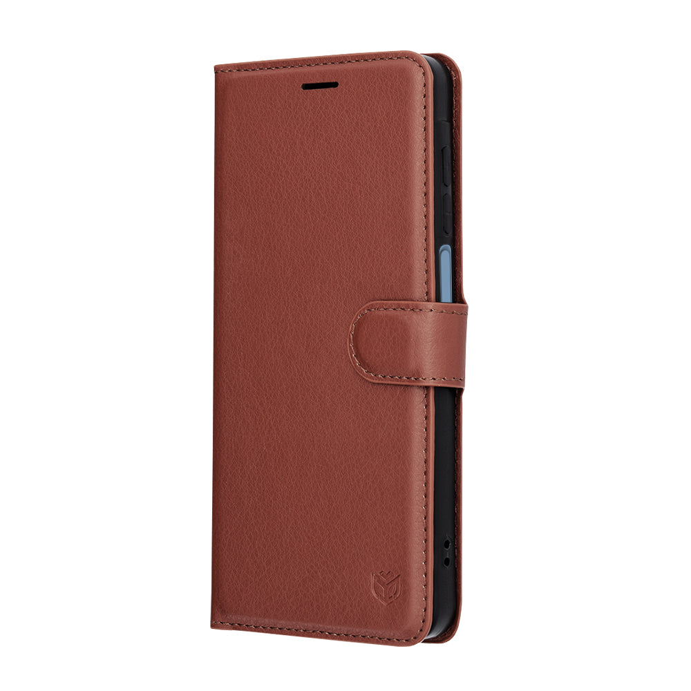 Case for Samsung Galaxy A07 4G A075, Techsuit, Leather Folio, Brown