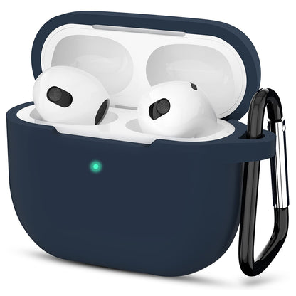 Etui Techsuit Silicone do Apple AirPods 3, Granatowe