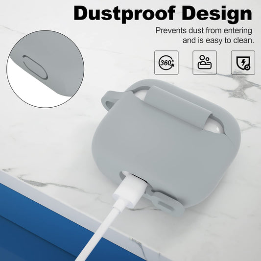 Etui Techsuit Silicone na Apple AirPods 3, Szary