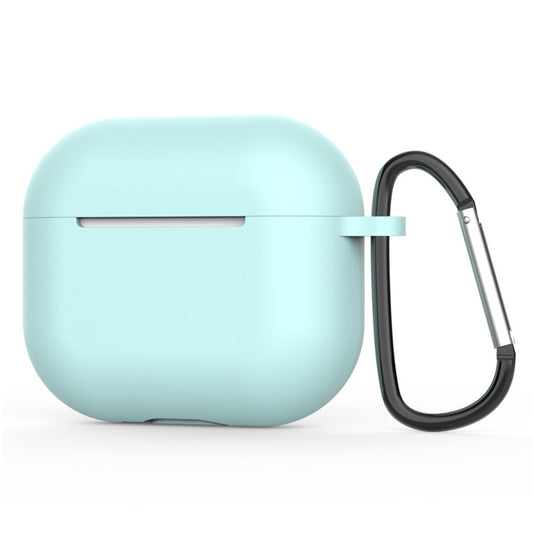 Etui Techsuit Silicone dla Apple AirPods 4, Jasnoturkusowy