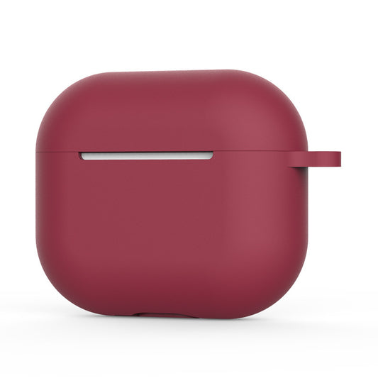 Etui Techsuit Silicone do Apple AirPods 4, Wiśniowy