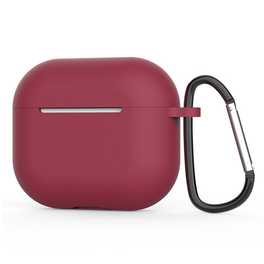 Etui Techsuit Silicone do Apple AirPods 4, Wiśniowy