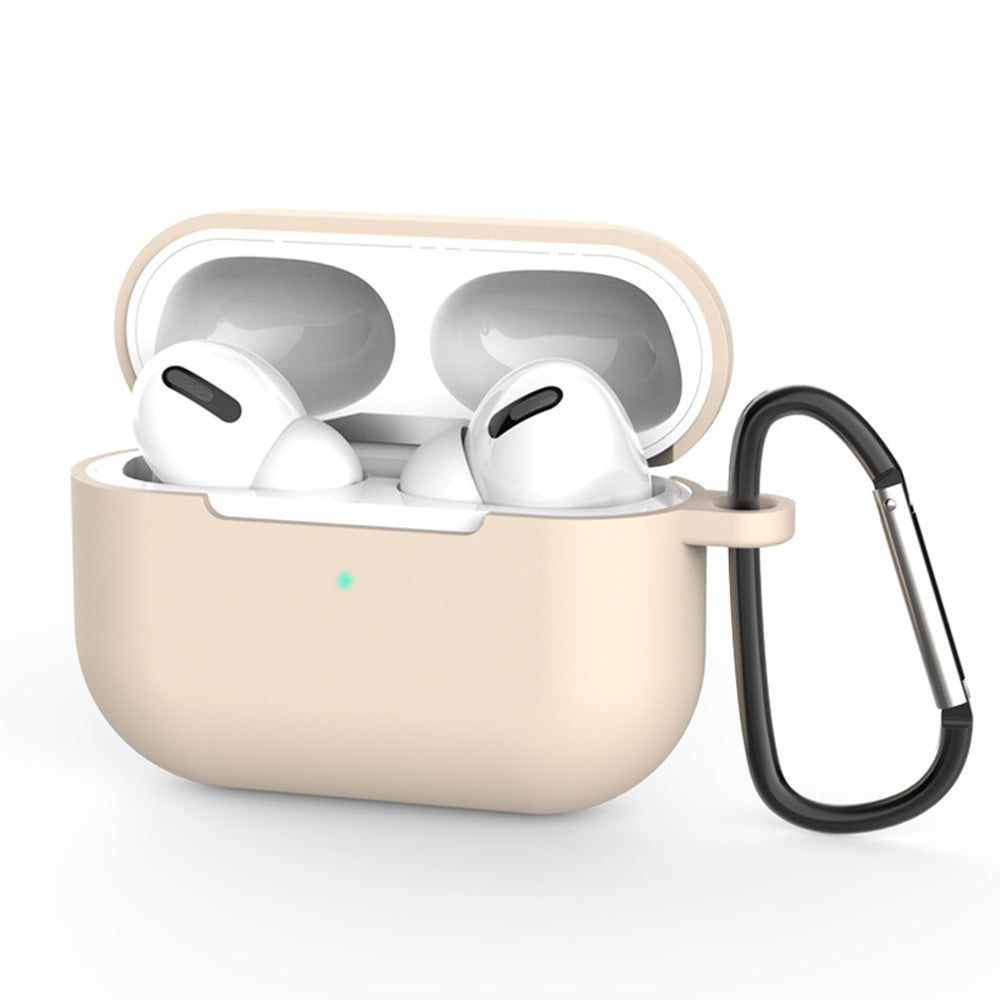 Etui Techsuit Silicone Case do Apple AirPods Pro 3, kremowe