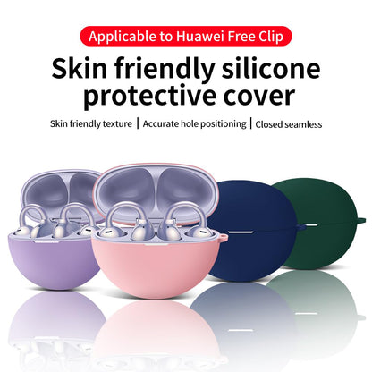 Etui Techsuit Silicone do Huawei FreeClip, czarne
