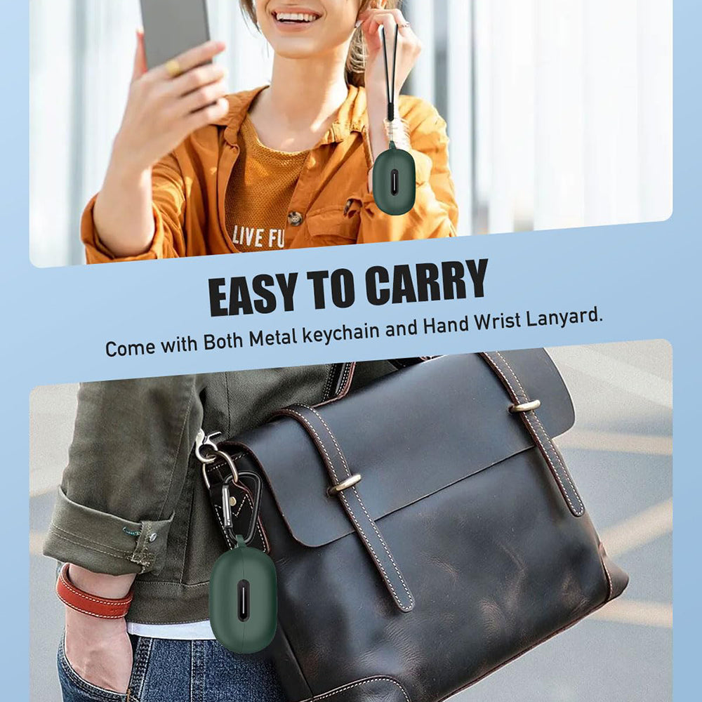 Techsuit Silicone Case for Apple AirPods Gen 1 / Gen 2, Black