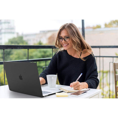Techsuit UltraShell Case for Apple MacBook Air M2 13inch (2024) / Air M2 13inch (2022), Black