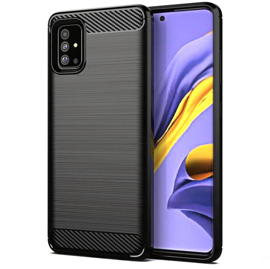 Etui na Samsung Galaxy A51 A515, OEM, Carbon, Czarny