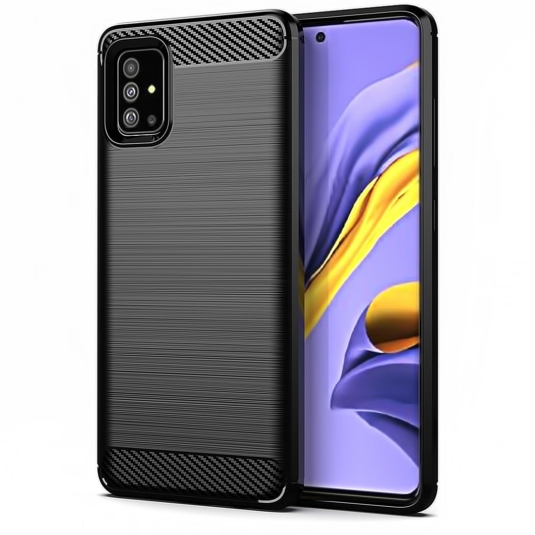 Case for Samsung Galaxy A51 5G A516, Carbon, Black