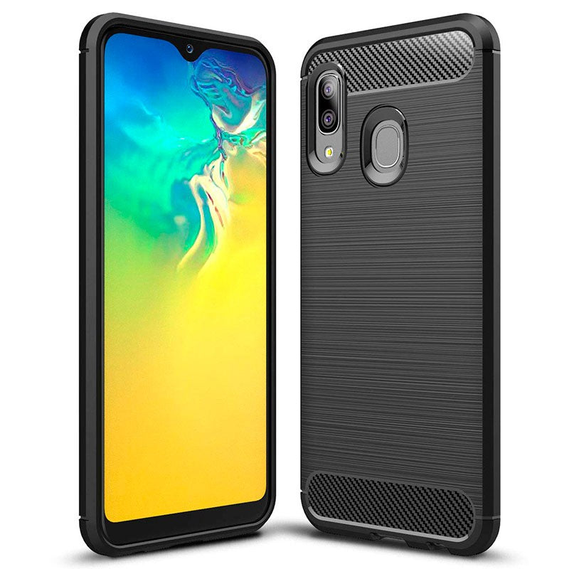 Etui na Samsung Galaxy A20e A202, Carbon, Czarny