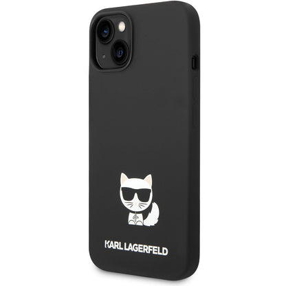 Etui na Apple iPhone 14 Plus, Karl Lagerfeld, Silicone Body Choupette, Czarny