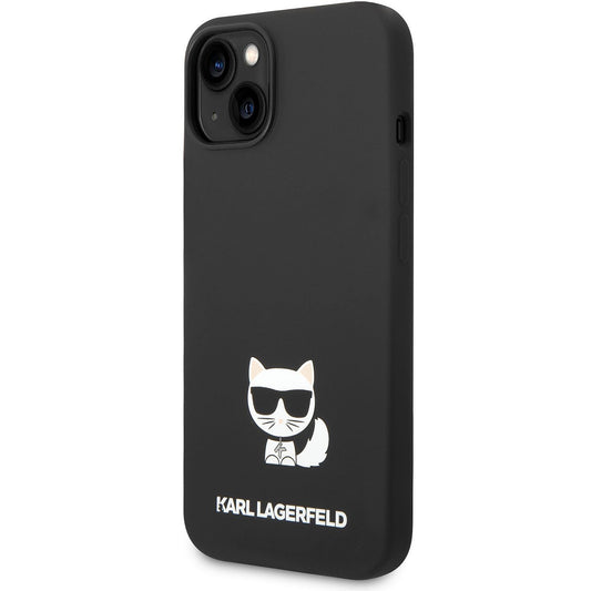 Etui na Apple iPhone 14 Plus, Karl Lagerfeld, Silicone Body Choupette, Czarny
