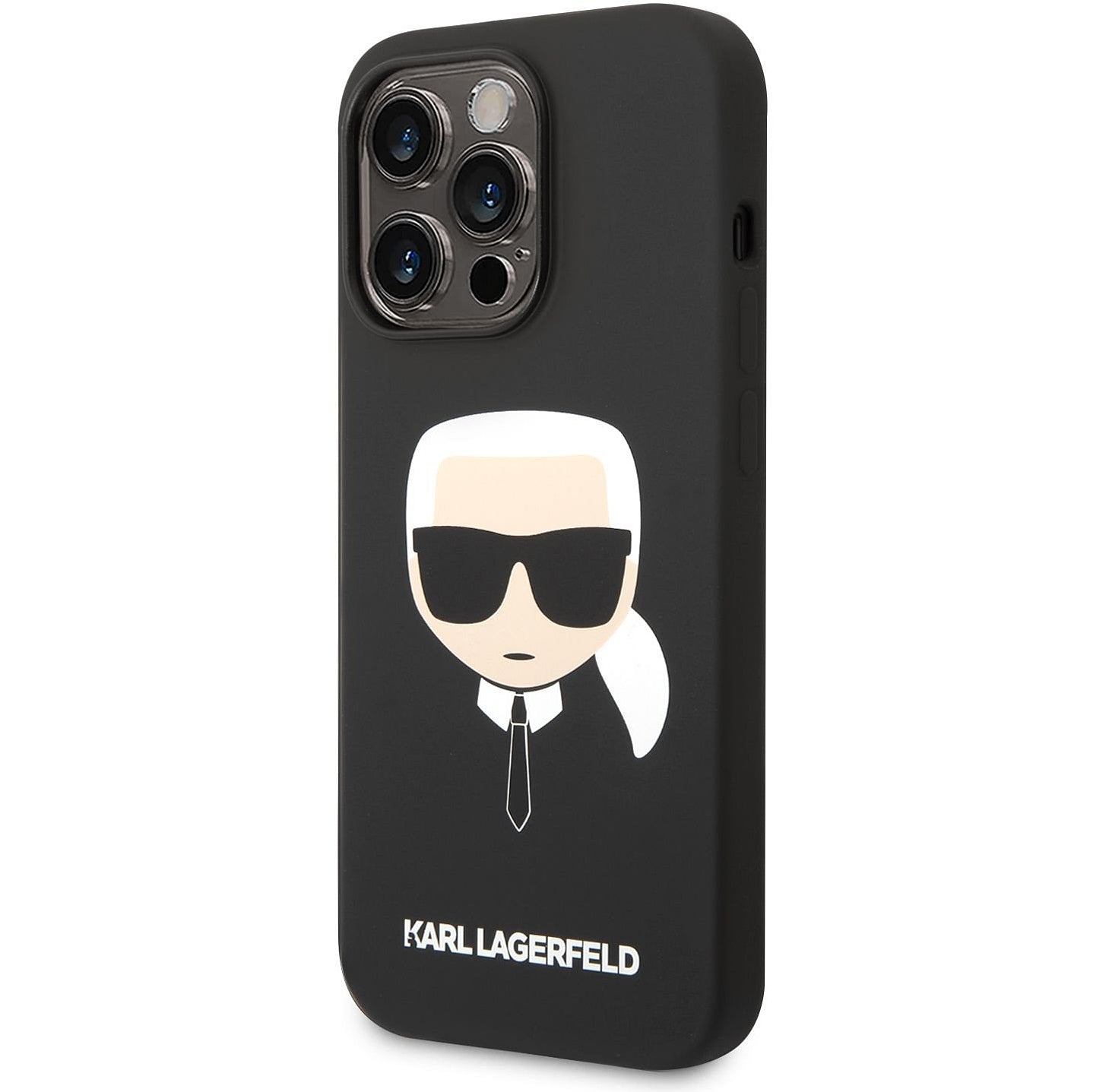 Etui MagSafe dla Apple iPhone 14 Pro, Karl Lagerfeld, Silicone Karl Head, Czarne