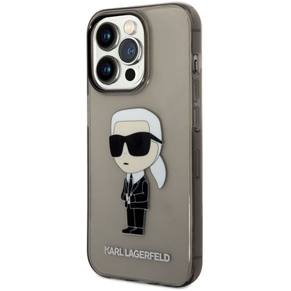 Etui na Apple iPhone 14 Pro Max, Karl Lagerfeld, IML Ikonik NFT, Czarne