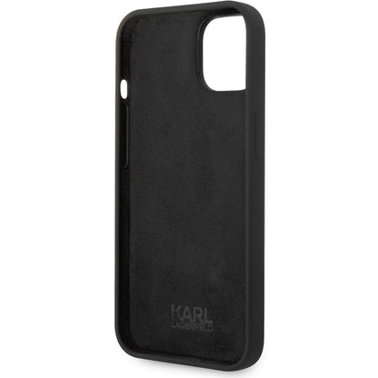 Case for Apple iPhone 14 Plus, Karl Lagerfeld, Silicone Karl's Head, Black