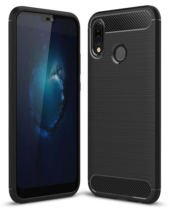 Etui do Huawei P20 Lite, OEM, Carbon, Czarny