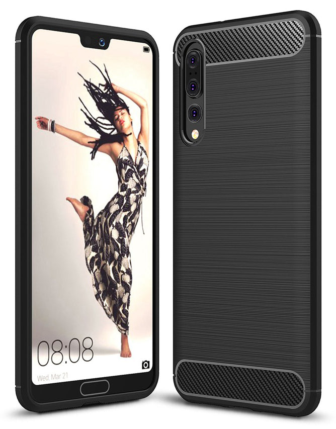 Etui do Huawei P20 Pro, OEM, Carbon, Czarny
