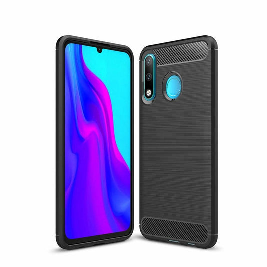 Etui do Huawei P30 lite New Edition / P30 lite, OEM, Carbon, Czarny
