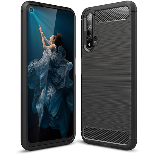 Etui na Huawei nova 5T / Honor 20, OEM, Carbon, Czarny