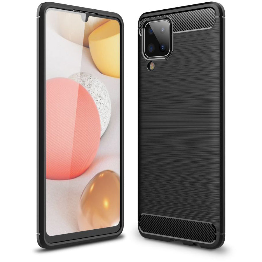 Etui na Samsung Galaxy A12 Nacho A127 / M12 M127 / A12 A125, OEM, Carbon, Czarny