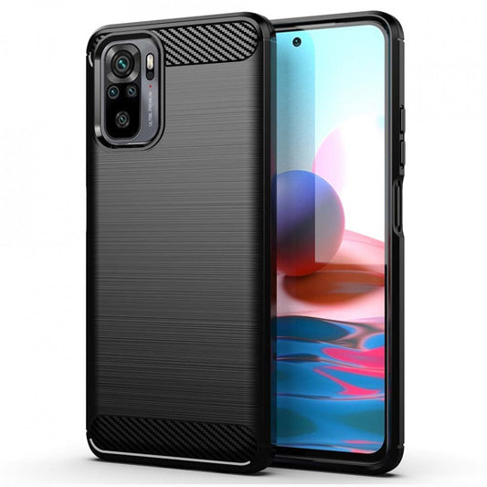 Etui do Xiaomi Redmi Note 10S / Note 10, OEM, Carbon, Czarny