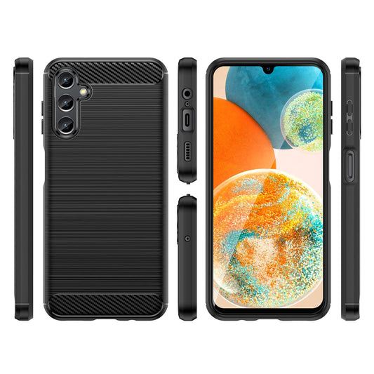 Etui na Samsung Galaxy A14 A145 / A14 5G A146, OEM, Carbon, Czarny