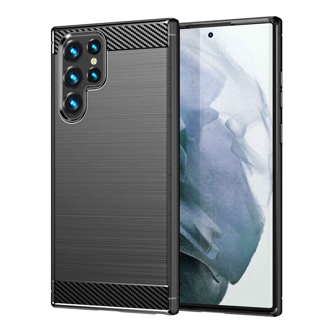 Etui do Samsung Galaxy S22 Ultra 5G S908, OEM, Carbon, Czarny