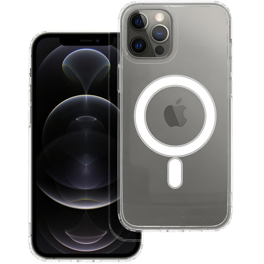 Etui MagSafe do Apple iPhone 12 Pro Max, OEM, Przezroczyste, Transparentne