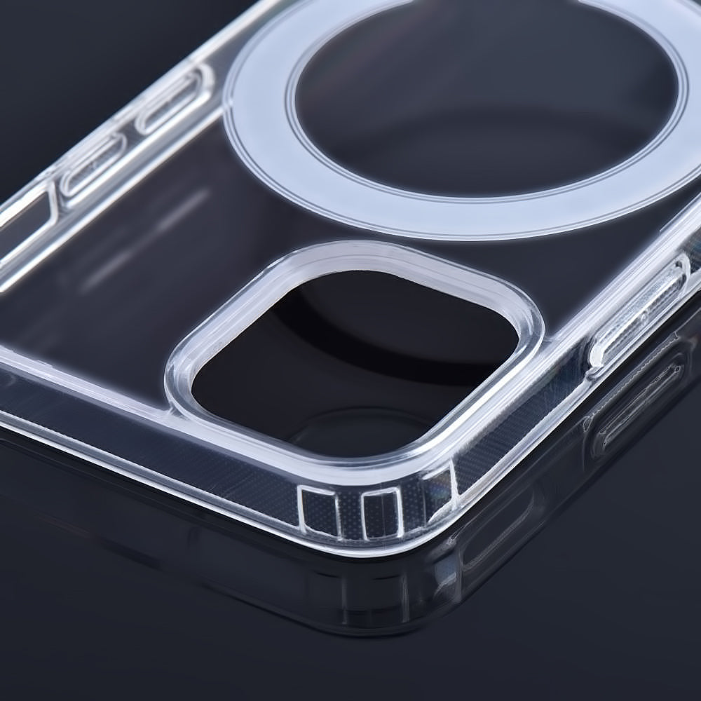 Etui MagSafe dla Apple iPhone 13 Pro Max, OEM, Clear Mag, Przezroczyste