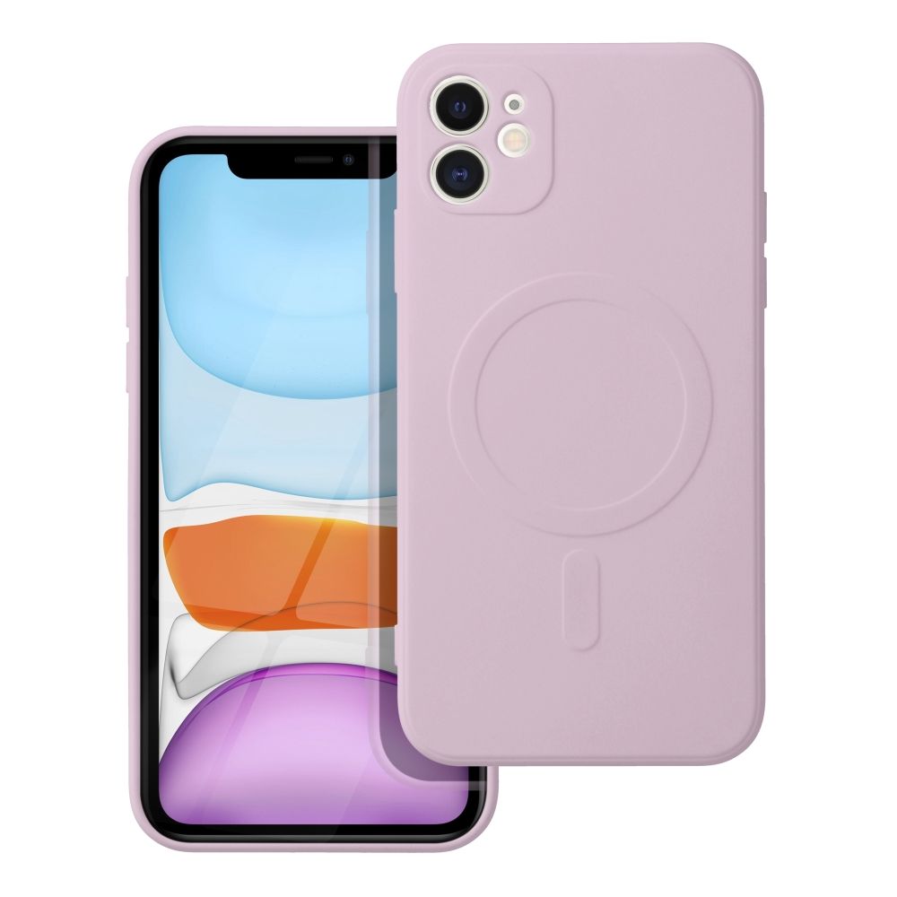 Etui MagSafe do Apple iPhone 11, OEM, Silicone Mag, Różowe