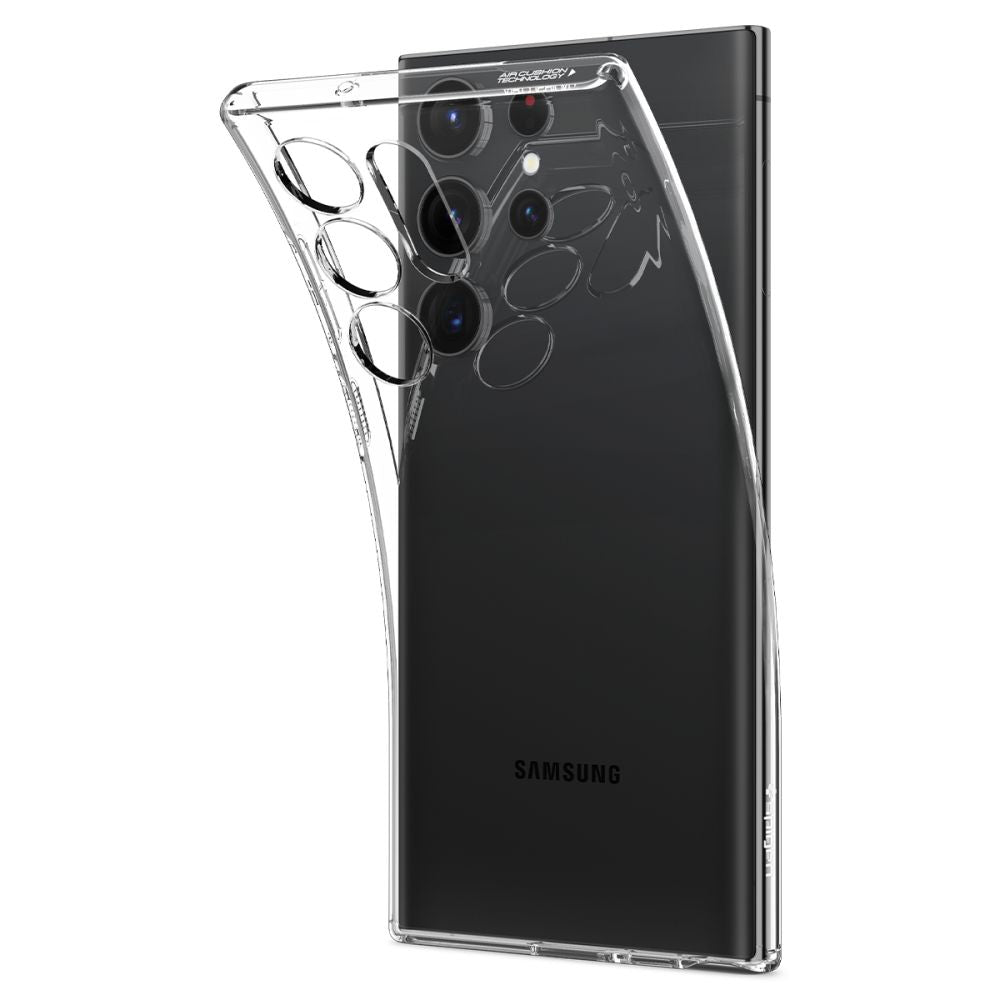 Etui do Samsung Galaxy S23 Ultra S918, Spigen, ciekłokrystaliczne, przezroczyste ACS05610