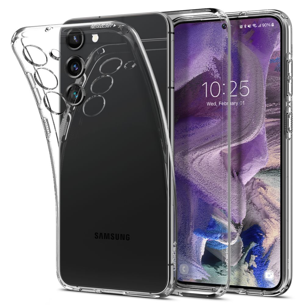 Etui do Samsung Galaxy S23 S911, Spigen, ciekłokrystaliczne, przezroczyste ACS05708