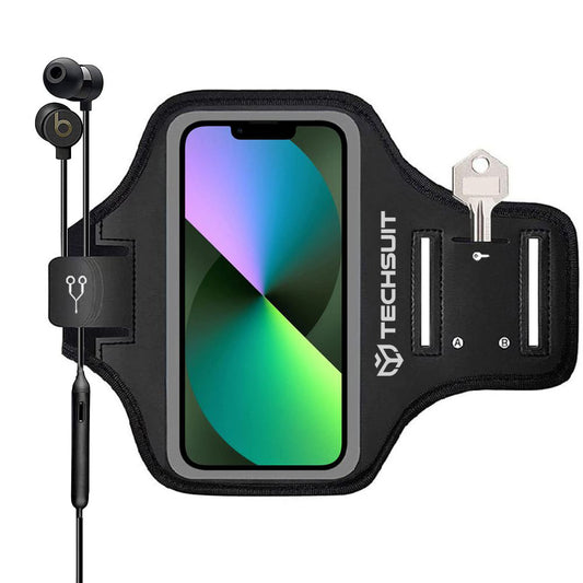 Uniwersalne etui na telefon do 6,8 cala, Techsuit, Sports TH20, czarne