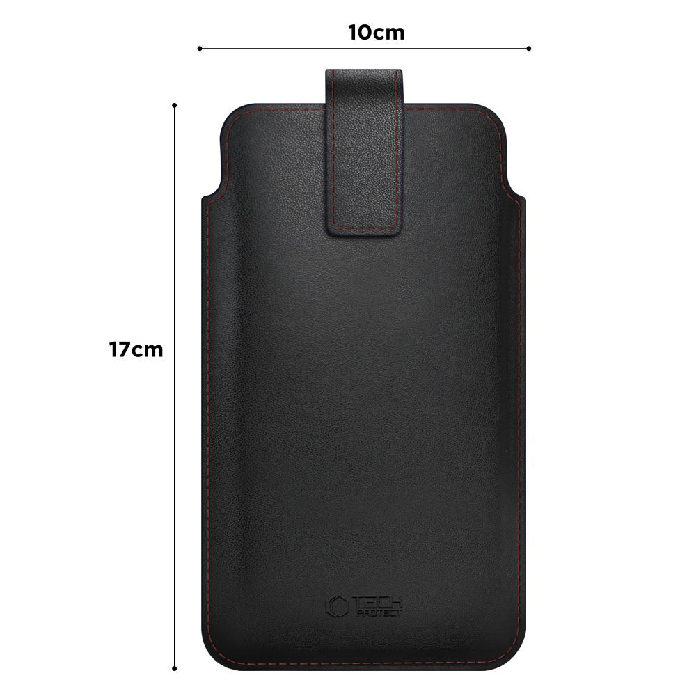 Uniwersalne Etui na Telefon, Tech-Protect, SM65, Czarne Czerwone