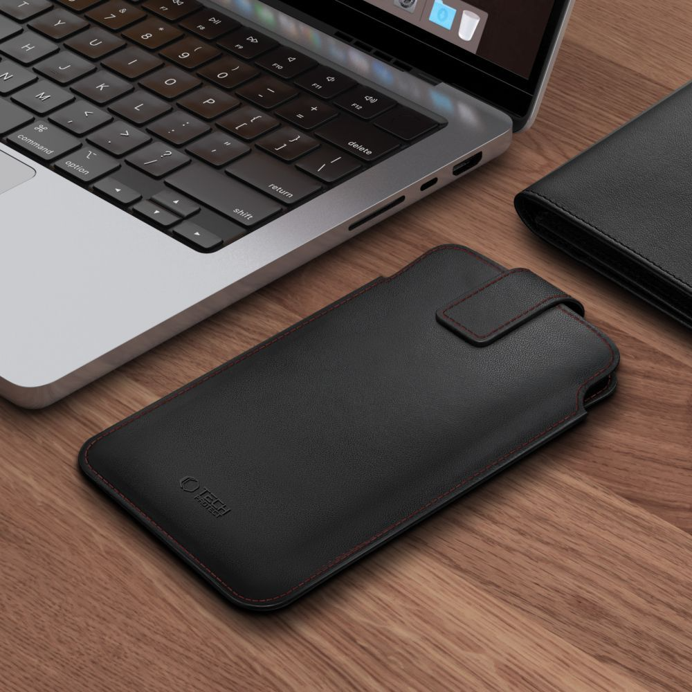Uniwersalne Etui na Telefon, Tech-Protect, SM65, Czarne Czerwone